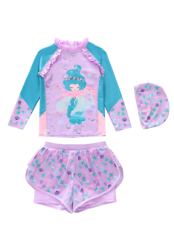 Παιδικό ολόσωμο μαγιό για κορίτσια - 84% πολυεστέρας ύφασμα, 95% πολυεστέρας επένδυση, ηλικία 1-12 ετών