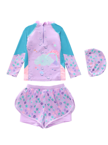 Παιδικό ολόσωμο μαγιό για κορίτσια - 84% πολυεστέρας ύφασμα, 95% πολυεστέρας επένδυση, ηλικία 1-12 ετών