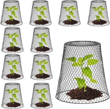 Vasból készült növényvédő védőháló cserépben ültetett növényekhez — védő ketrec kertészeti felhasználásra, Mino márka