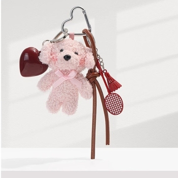 Medvilninis krepšio pakabukas — gaivus ir saldus stilius, raštas: Širdis / Vandens lašas / Varpas, pavasaris 2025