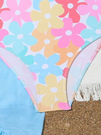 Παιδικό ολόσωμο μαγιό για κορίτσια, με τιράντες σε σχήμα τρίγωνου σε κορεατικό στυλ, για ηλικίες 4–16; ύφασμα 82% πολυεστέρας με επικάλυψη 18% ελαστικό, βάρος 130 g; μοτίβα: κορεατική έκδοση, πλέγμα, κινούμενο σχέδιο