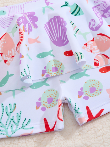 Παιδικό μαγιό κοριτσιών, δύο τεμάχια, με προστασία από τον ήλιο και γρήγορο στέγνωμα; πολυεστέρας 82/18; επένδυση πολυεστέρας/ελαστάν 82/18; βάρος 120 g; κάτω μέρος: σλιπ