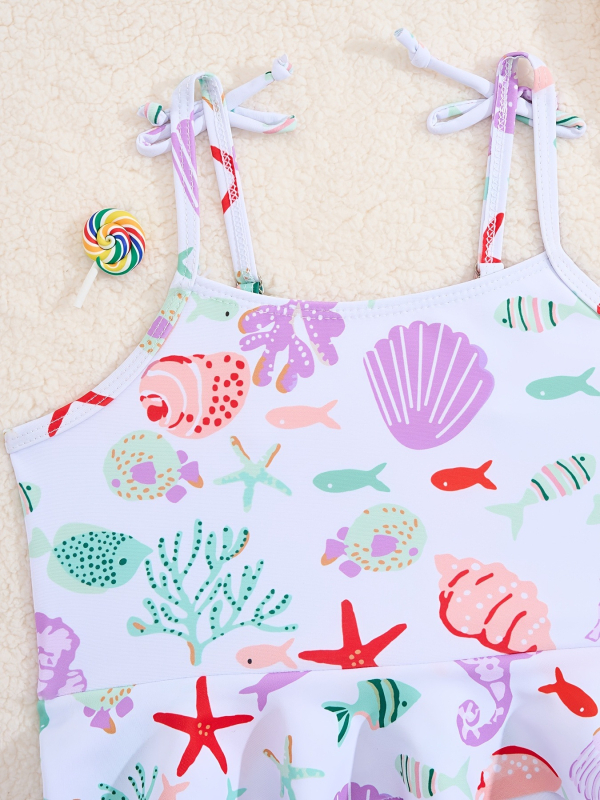 Lányoknak készült, két darabos úszónadrág, napvédő és gyorsan száradó; poliészter 82/18; bélés poliészter/elasztán 82/18; súly 120 g; alsó rész: bikini