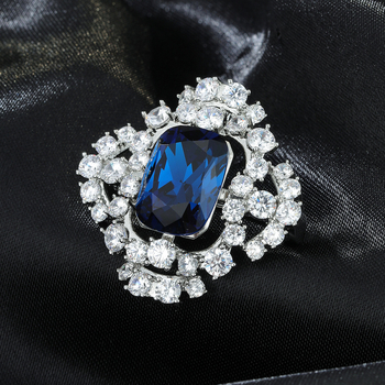 Vask brošė moterims su cirkono įdėklu, deimantų įrengimas, Princesės serija TXH-794