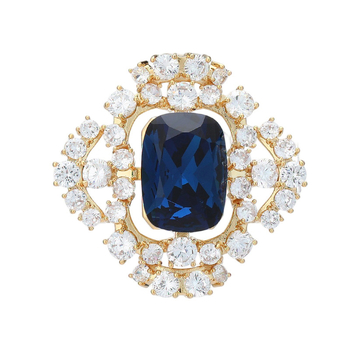 Vask brošė moterims su cirkono įdėklu, deimantų įrengimas, Princesės serija TXH-794