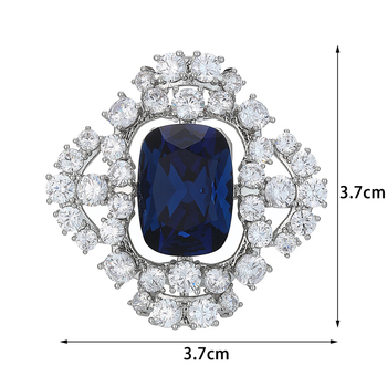 Vask brošė moterims su cirkono įdėklu, deimantų įrengimas, Princesės serija TXH-794