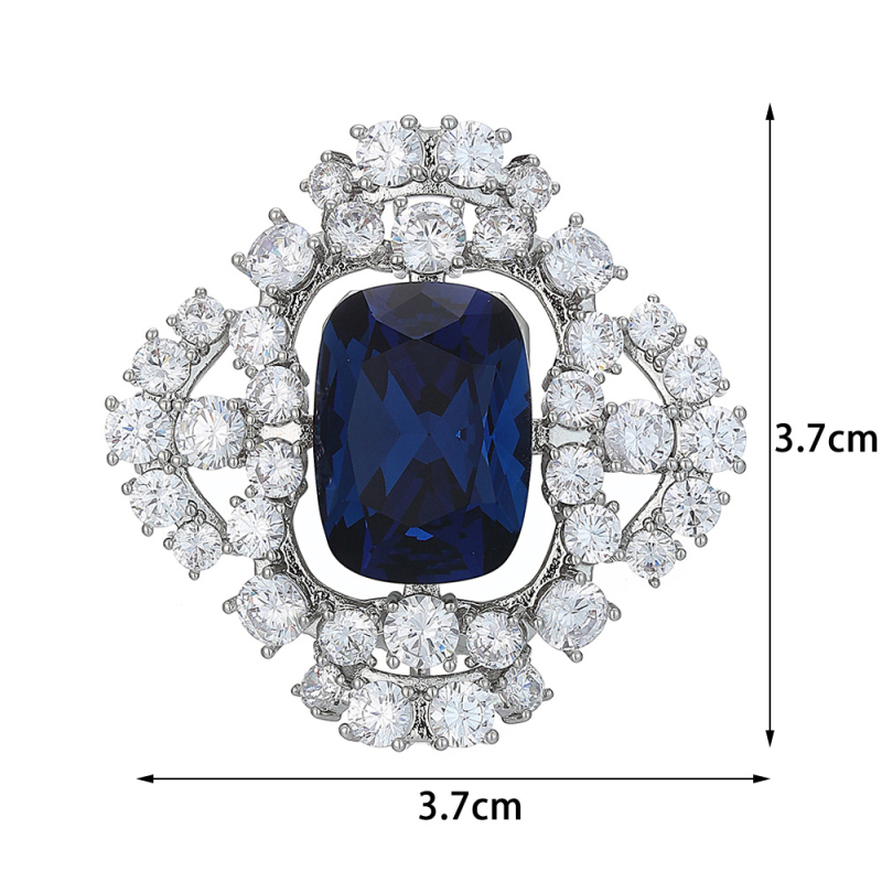 Vask brošė moterims su cirkono įdėklu, deimantų įrengimas, Princesės serija TXH-794