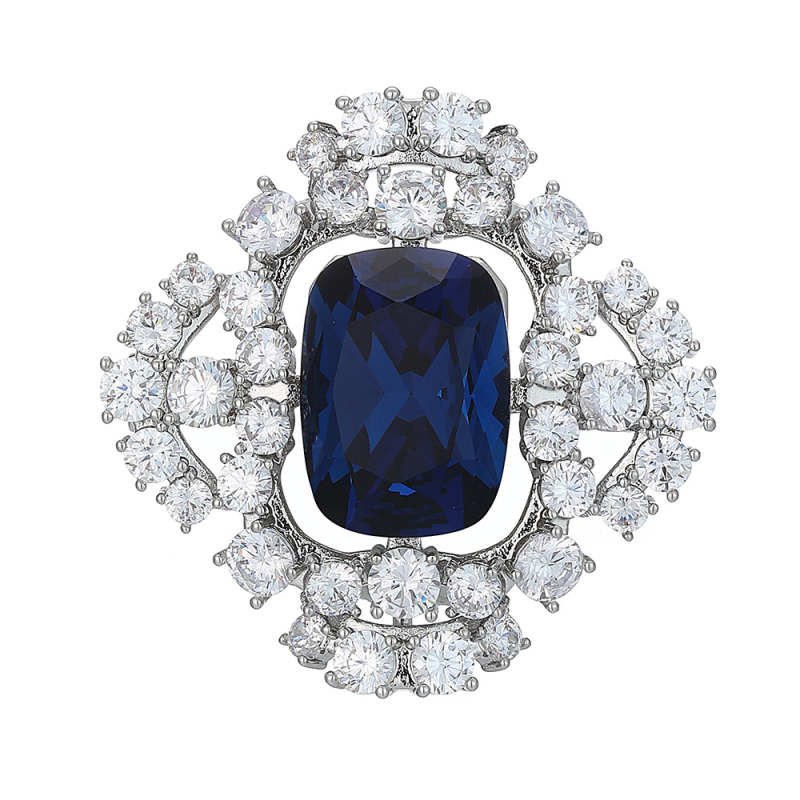 Vask brošė moterims su cirkono įdėklu, deimantų įrengimas, Princesės serija TXH-794