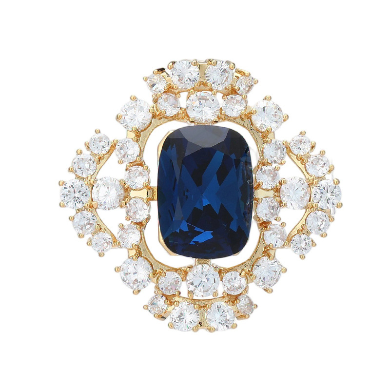 Vask brošė moterims su cirkono įdėklu, deimantų įrengimas, Princesės serija TXH-794