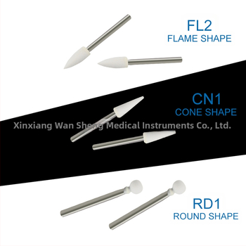 Οδοντιατρική κεφαλή υψηλής ταχύτητας λείανσης, κεραμική κεφαλή λείανσης FL2 CN1 RD1, συσκευασία 100 τεμάχια