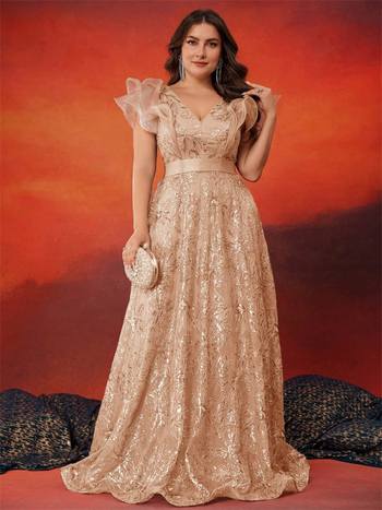 Perlų akcentuotos V kaklo vakarinės suknelės su A linijos siluetu, raukšlėtas kraštas, poliesterio pagrindinis audinys 90–95%, antrinis 95%+, vakarėlių suknelė, pavasaris 2025