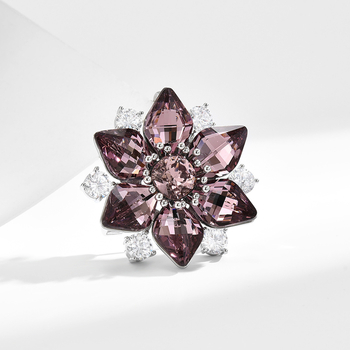 Καρφίτσα λουλουδιού από χαλκό, ευρωπαϊκό ρετρό στυλ, ηλεκτροπλατίωση, διακοσμητικό