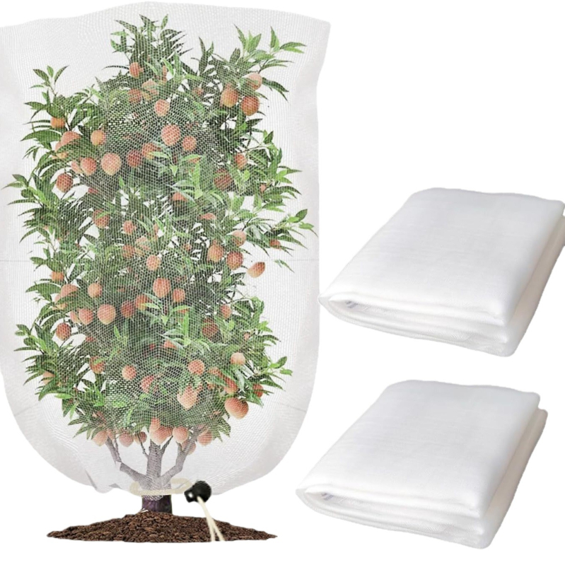 Sodo kenkėjų tinklas su virvele ir užtrauktuku augalams ir vaismedžiams, apsauga nuo uodų ir paukščių — Medžiaga: polietilenas; Vielos skersmuo: 15; Tarnavimo trukmė: 3–5 metai; Ženklas: You luan