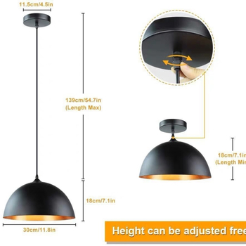 Πολυέλαιος με ρετρό στυλ, μεταλλικό σώμα, LED φως, τύπος κρεμαστός με καλώδιο, μονή κεφαλή (LED φως; μεταλλικό σώμα; ρετρό στυλ; τύπος κρεμαστού με καλώδιο; μονή κεφαλή)