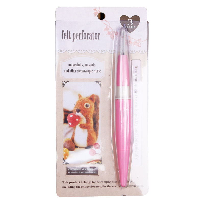 Триглавен печатен инструмент за филц, ръчна изработка, DIY инструмент, сменяеми глави, вълнен филц