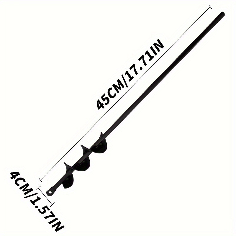 Градинска спирална бур за земно пробиване, засаждане и копаене след пробиване (метална)