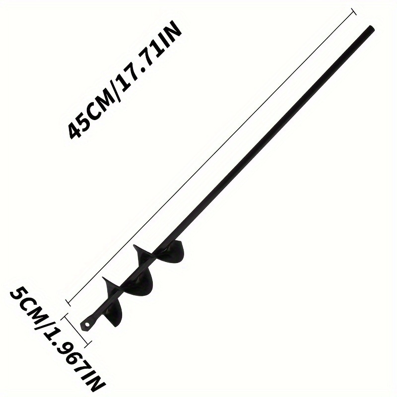 Градинска спирална бур за земно пробиване, засаждане и копаене след пробиване (метална)