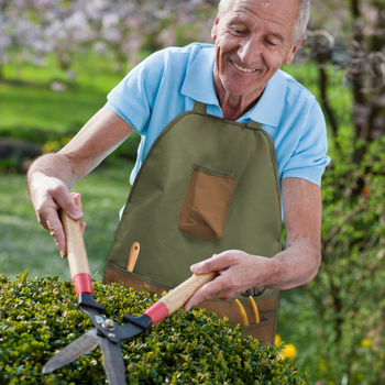 Αμάνικη ποδιά κήπου με πολλές τσέπες, Oxford ύφασμα, επεκτεινόμενου μήκους, προστασία κατά της βρωμιάς για εργαλεία κήπων