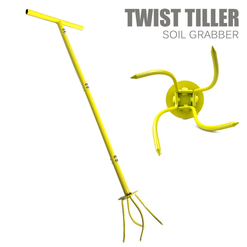 Sodo daugiafunkcinis įrankis: dirvos paėmimas, veja aeravimas, duobių gręžimas, dirvos sukimasis, daigų persodinimas