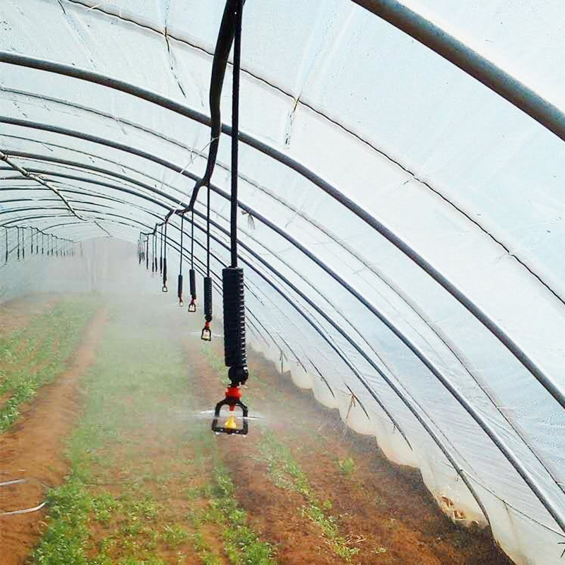 Šiltnamio mikro purškimo rinkinys su pasukama kryžmine purškimo galva, apversta purškimo galvutė, automatinis purškimasis, anti-drip