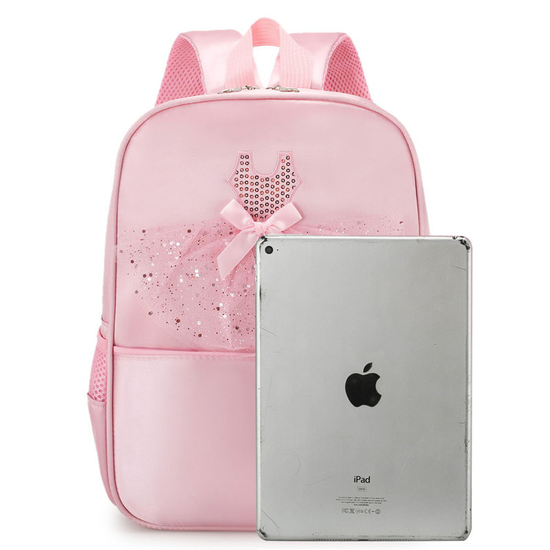 Детска раница за момичета в корейски стил, лека нейлонова, обем до 20 л, джоб за лаптоп, водоустойчива, затваряне с цип