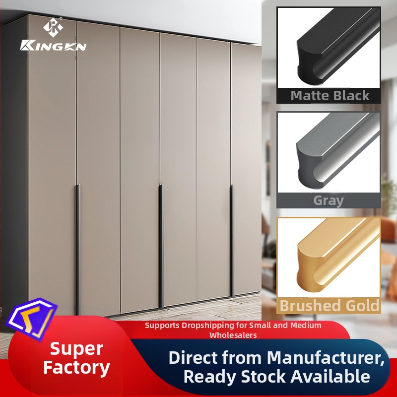 Jingkang Hardware Aliuminio lydinio išplėsta spintos durų rankena drabužių spintoms, modelis 0001