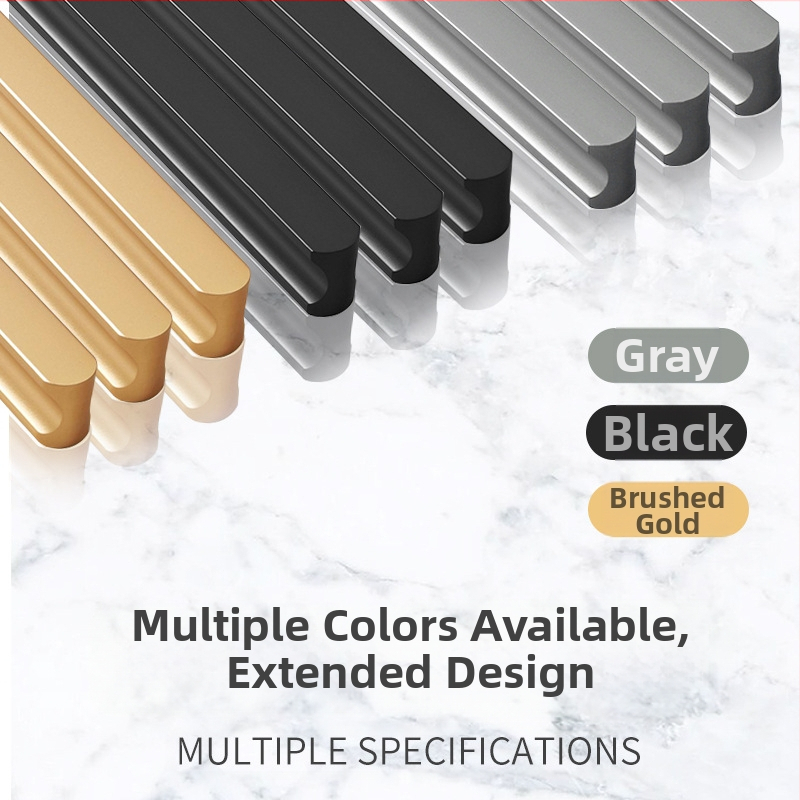 Jingkang Hardware Алуминиева сплав Удължена дръжка за шкафове с релсов механизъм за гардероби, модел 0001