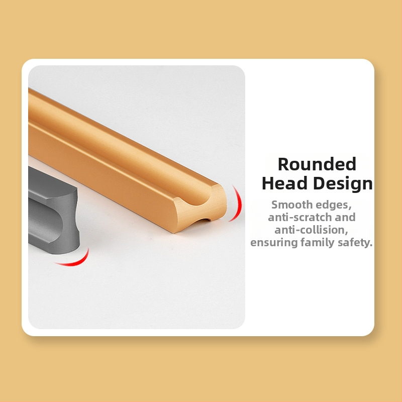 Jingkang Hardware Алуминиева сплав Удължена дръжка за шкафове с релсов механизъм за гардероби, модел 0001