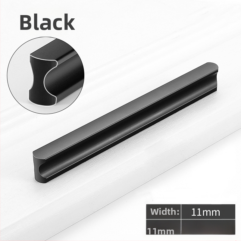 Jingkang Hardware Alumīnija sakausējuma paplašināta skapja durvju roktura, garderobēm, modelis 0001