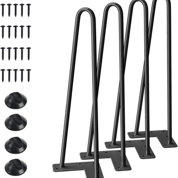 Hairpin picior de masă - din fier, în formă U, pentru mobilier, stil modern și simplu, diametrul firului 10-12 mm