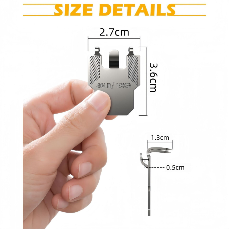 Fém falikép akasztók gipszkartonhoz, 20 db, masszív kivitel, YANANDAOCHANG márka