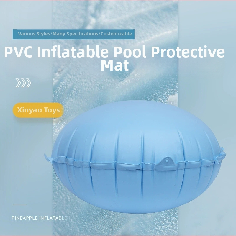 Išpūsta PVC baseino pagalvė - apvali pagalvė su apsaugine danga