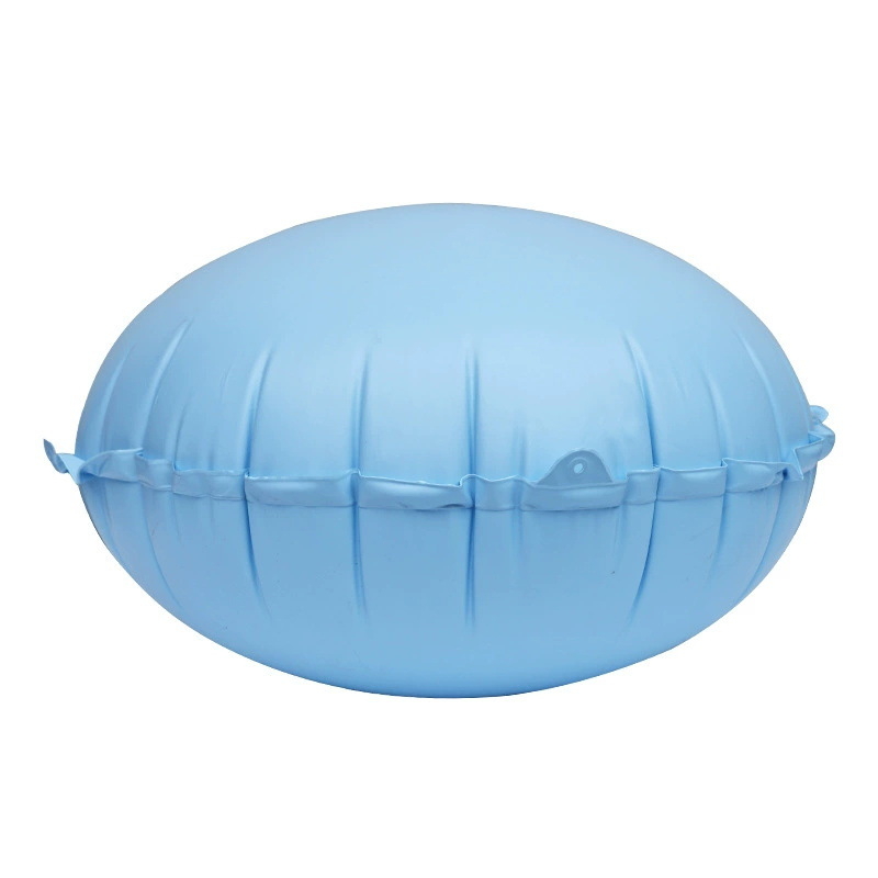 Išpūsta PVC baseino pagalvė - apvali pagalvė su apsaugine danga