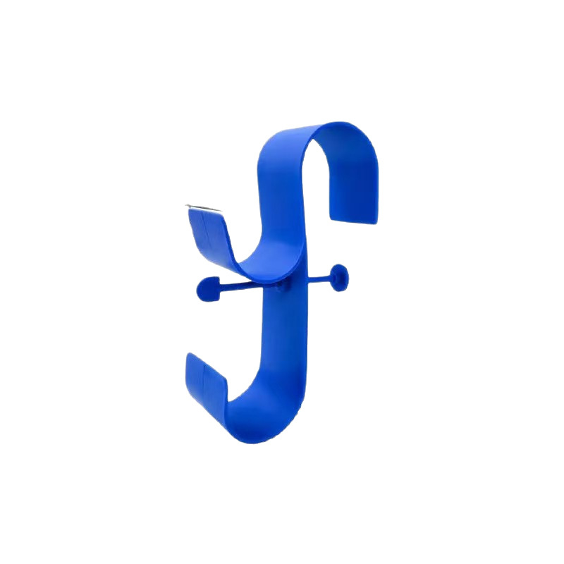 Medencecső tartó – műanyag, kettős horog, könnyed luxus stílus, tárolás