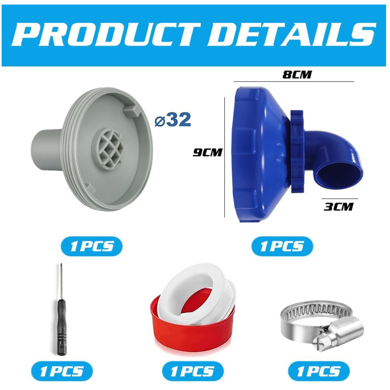 Intex δίαυλος εισόδου φουσκωτής πισίνας, πλαστικό, κατάλληλο για κολύμβηση και νερό παιχνίδια