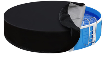 Εξωτερικό κάλυμμα πισίνας - κυκλικό, φουσκωτό, προστασία από σκόνη, βροχή και φύλλα; υλικό: πολυεστερικό νημάτιο; εξατομίκευση διαθέσιμη