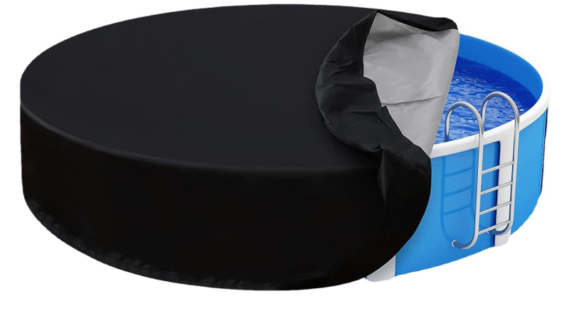 Εξωτερικό κάλυμμα πισίνας - κυκλικό, φουσκωτό, προστασία από σκόνη, βροχή και φύλλα; υλικό: πολυεστερικό νημάτιο; εξατομίκευση διαθέσιμη