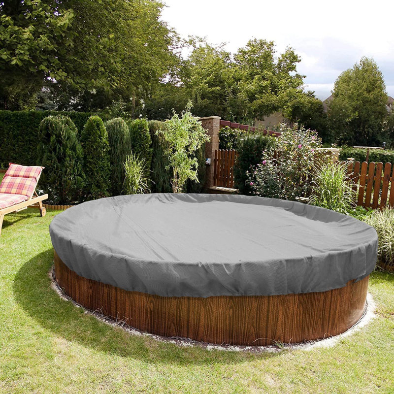 Εξωτερικό κάλυμμα πισίνας - κυκλικό, φουσκωτό, προστασία από σκόνη, βροχή και φύλλα; υλικό: πολυεστερικό νημάτιο; εξατομίκευση διαθέσιμη