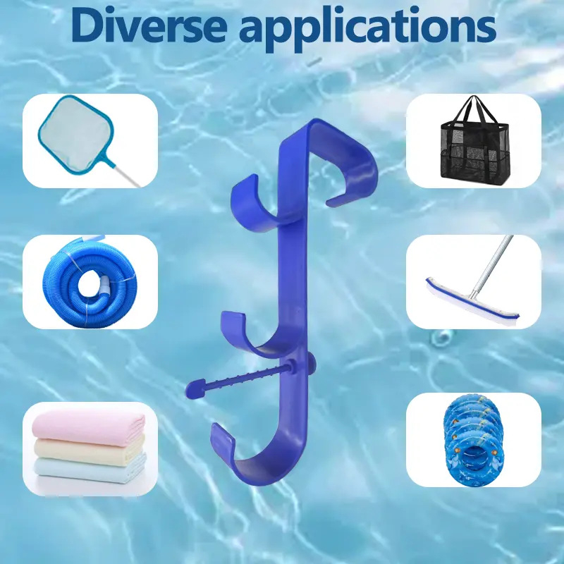 Kültéri dupla kampós akasztó — műanyag, könnyed luxus stílus, max terhelés 1 kg