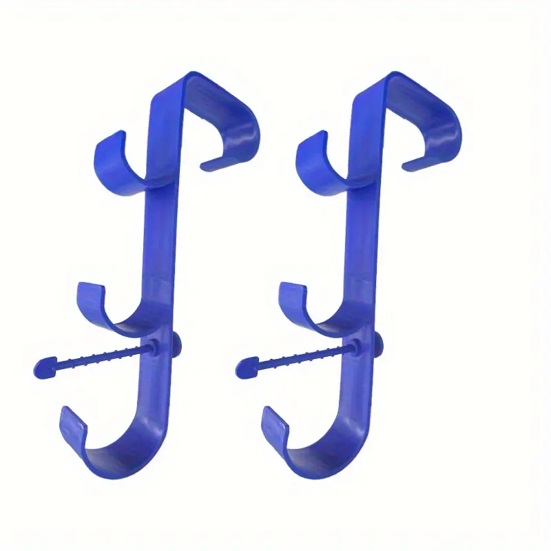 Kültéri dupla kampós akasztó — műanyag, könnyed luxus stílus, max terhelés 1 kg