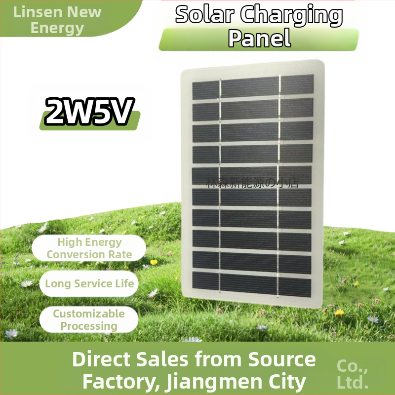 USB saulės skydelis tiesioginei telefono įkrovai, 5V, polikristalinės plokštelės, lauko nešiojamas – Linsen