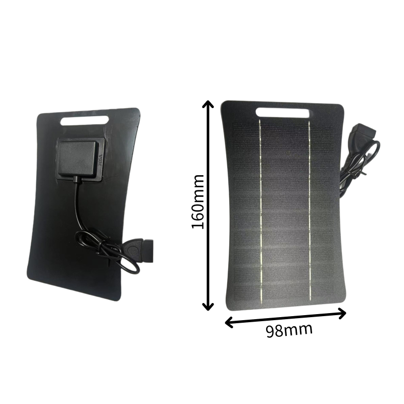 USB saulės skydelis tiesioginei telefono įkrovai, 5V, polikristalinės plokštelės, lauko nešiojamas – Linsen