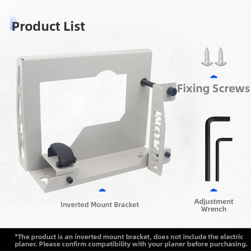 MOKIN Αντεστραμμένο στήριγμα planer για ξυλουργικές εργασίες – Χάλυβας άνθρακα, φορητό οικιακό εργαλείο