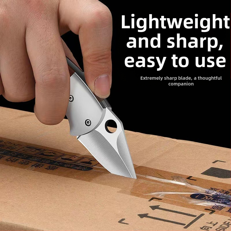 Сгъваем нож с висока твърдост, остро лезвие, преносим походен нож, дължина на лезвие 5 см