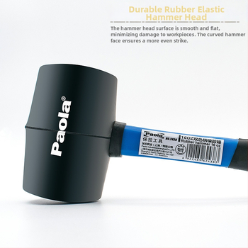 Claw hammer με κεφαλή από καουτσούκ; λαβή: άλλο υλικό