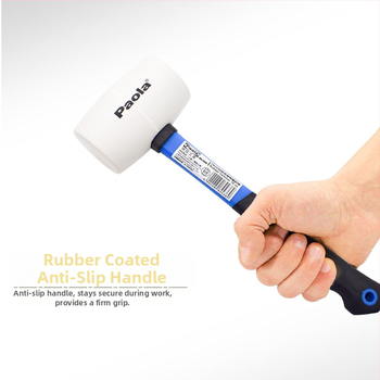 Claw hammer με κεφαλή από καουτσούκ; λαβή: άλλο υλικό