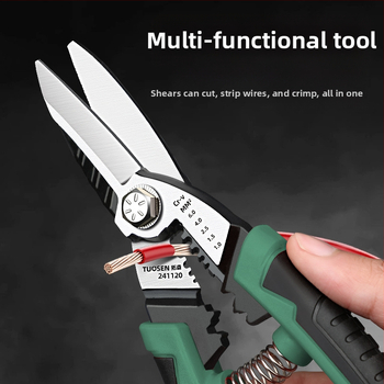 Tuosen Daugiafunkcinės geležies žirklės metalo darbams — aviacijos žirklės, aliuminio plokščių pjovimas, lubų karkaso pjovimas, aukšta kietumas