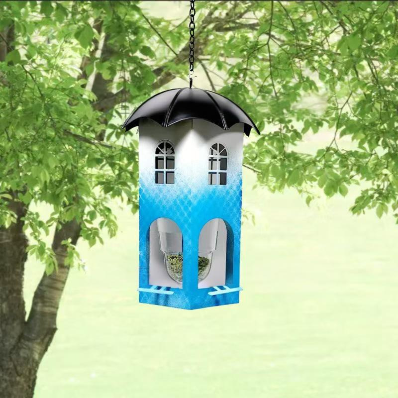Vanjska hranilica za ptice s kišobranom | Materijal: željezo; Stil: pastoralni; Izrada: drugo; Brand: Full of Flying
