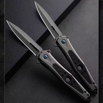 Wen zhuo πτυσσόμενο τακτικό μαχαίρι με λαβή G10 και λεπίδα από ανοξείδωτο ατσάλι για κατασκήνωση και επιβίωση