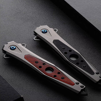 Wen zhuo πτυσσόμενο τακτικό μαχαίρι με λαβή G10 και λεπίδα από ανοξείδωτο ατσάλι για κατασκήνωση και επιβίωση